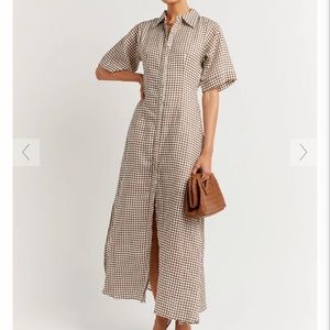 DISSH *in search of* Gaia geo shirt midi dress